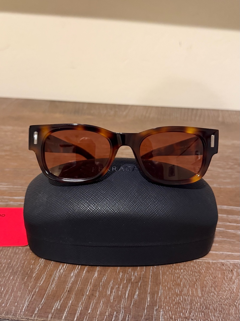 Salvatore Ferragamo Tortoiseshell Sunglasses - Brown Lenses